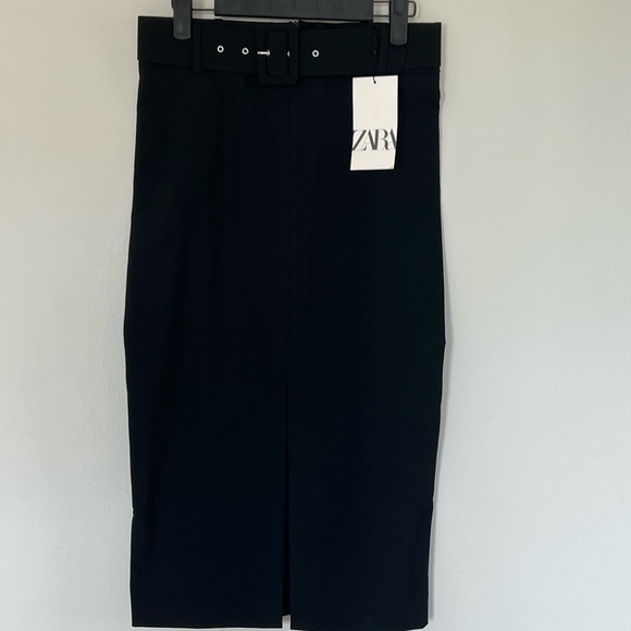 ZARA NWT Women’s Black Pencil Skirt, Size Small - Picture 2 of 4
